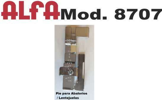 PRENSATELAS ABALORIOS/LENTEJUELAS ALFA 8707